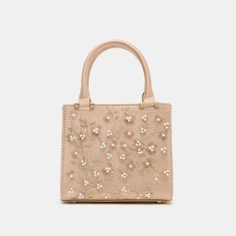 Floral Pearl Mini Duffel Bag