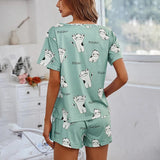 Cartoon Print Women’s Pajama Set