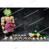 ZT Studio Broly Figure Dragon Ball Super Saiyan Broly 10 Inches Warrior of The Ancient Anime Action Figure Model Toys Gifts