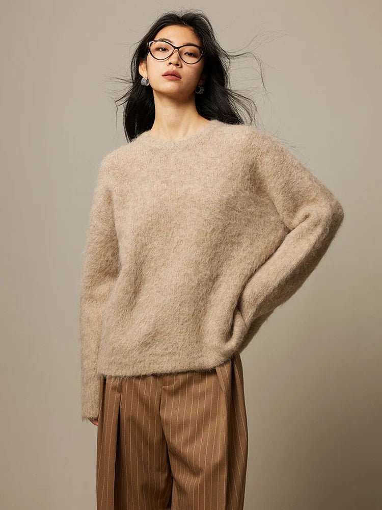 Women's Relaxed Knit Sweater | Long Sleeve Pullover