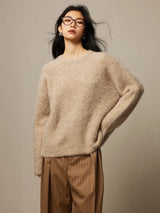 Women's Relaxed Knit Sweater | Long Sleeve Pullover