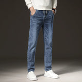 Men's Fleece-Lined Slim Straight Jeans