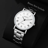 Fashion Men Business Watches Casual Analog Quartz Watch Men's Wristwatch Reloj Hombre（Without Box）