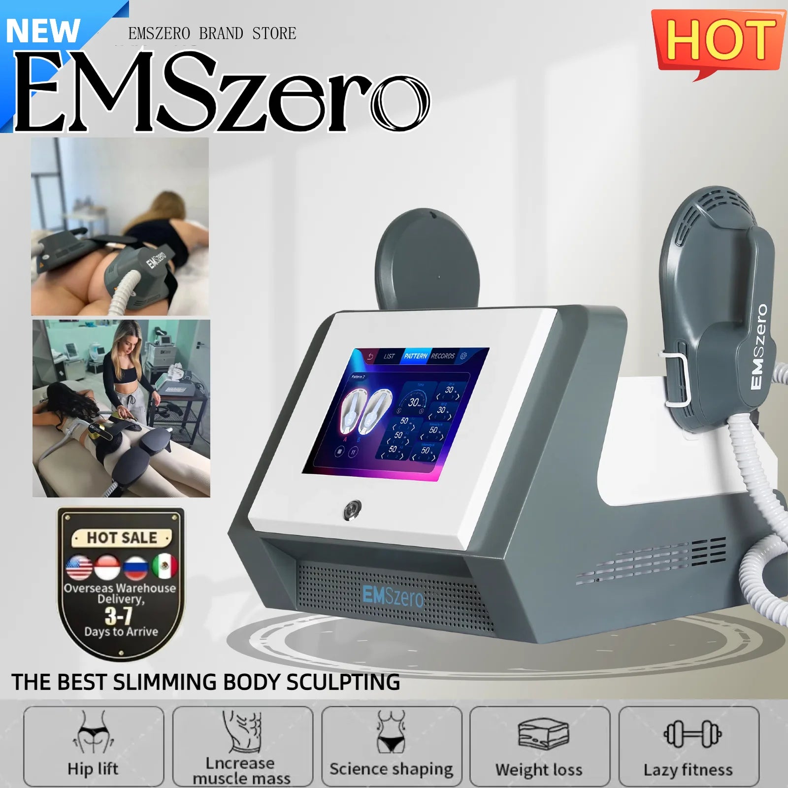 EMS 6500W EMSZero Muscle Stimulator RF Body Sculpting EMS NEW Portable Machine Slimming Weight Loss Electromagnetic