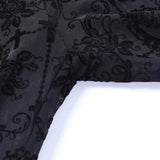 Women's High-Waist Mesh Lace Flare Pants