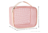 Large Mesh Makeup Bag for Women Portable Breathable Cosmetic Organizer Bag Travel Makeup Pouch with Simple Design
