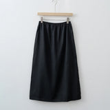Women's Elegant Linen Midi Skirt – Summer 2025