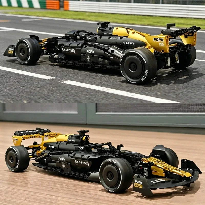 MK6023 1969PCS 1:8 Technical Racing Car Building Blocks - DIY Assemble Sports Car Model, High Detail Bricks Toy for Boys, Perfec