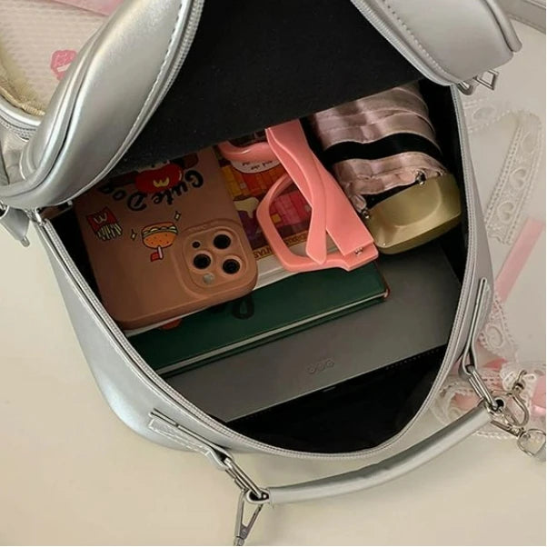 New Women Fashion Casual Backpack Preppy Style One Shoulder Crossbody Handbag Original Niche Design Girl Ulzzang Ita Bag