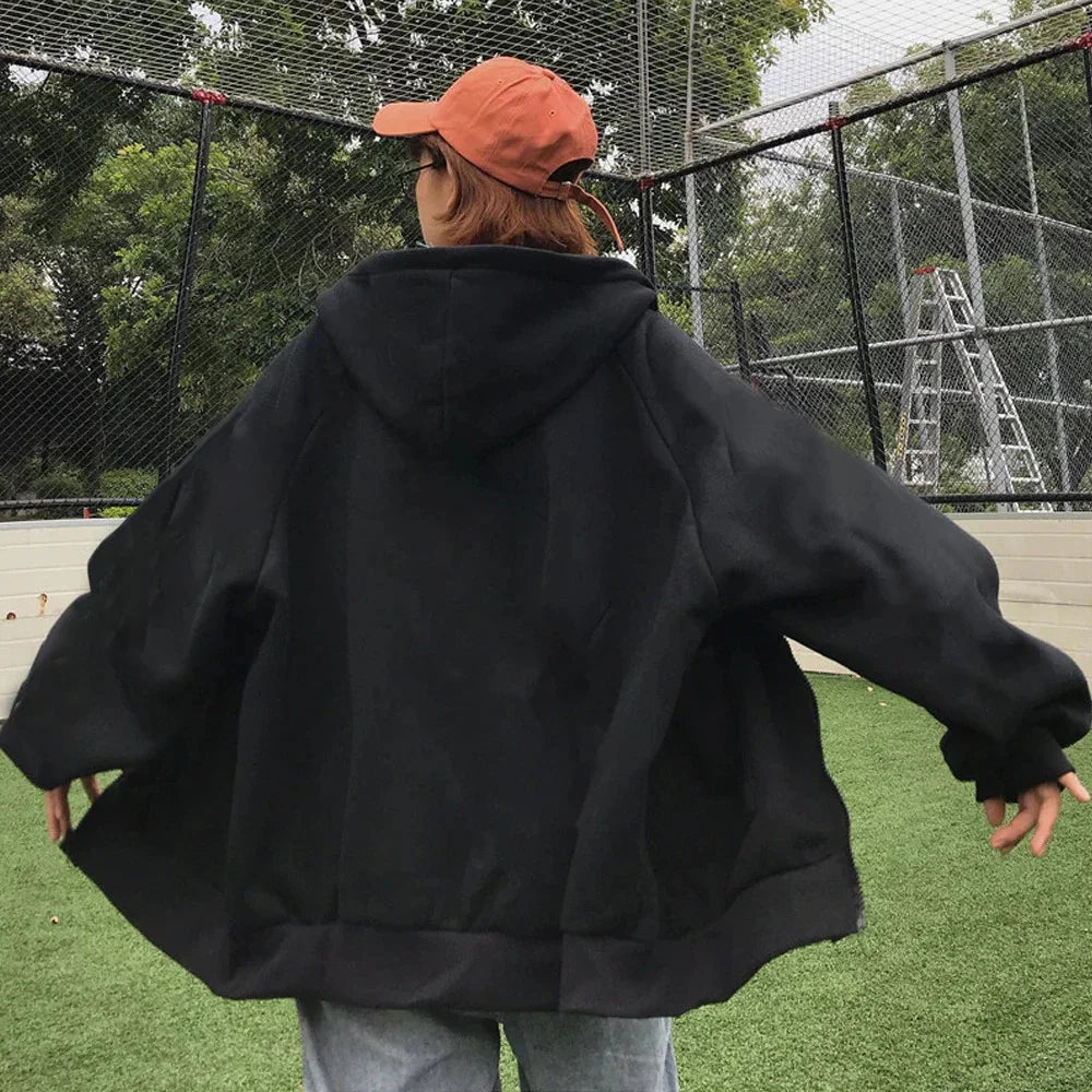 Men’s Solid Zip-Up High Street Hoodie