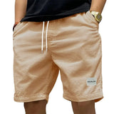 Men's Cotton Cargo Shorts with Elastic Waist