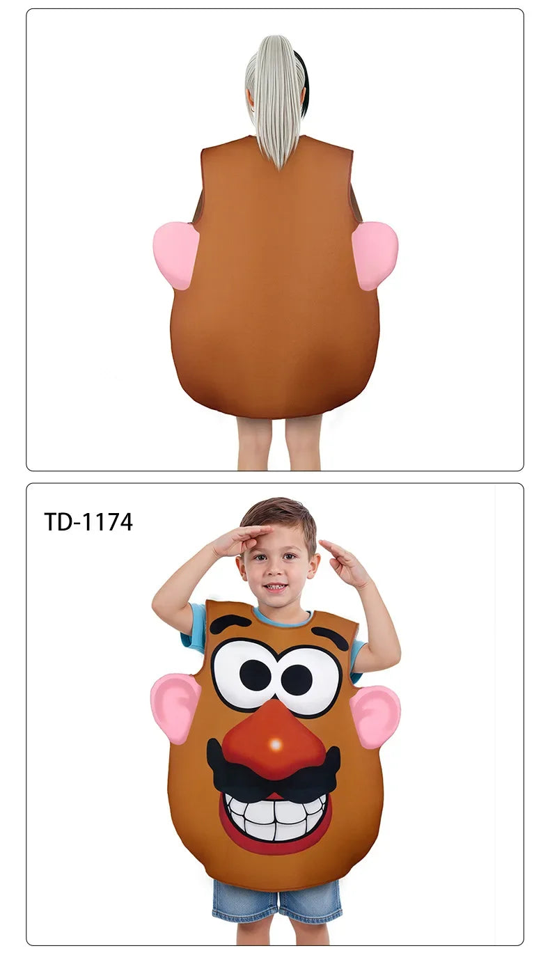 Playful Potato Head Costume for Halloween & Parties