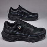 Outdoor Hiking Shoes for Men, Lightweight Travel Hiking Shoes, Breathable Mesh Sneakers, Casual Walking Shoes, Rotating Buckle Design, Non-Slip and Wear-Resistant Trail Shoes, Suitable for Mountaineering and Camping, 2026 New