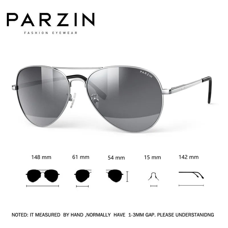 PARZIN Classic Aviation Polarized Sunglasses for Men