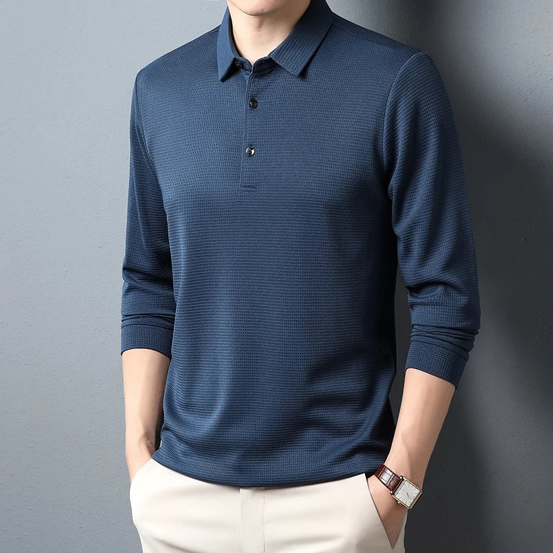 Men's USA-Made Long Sleeve Performance Polo