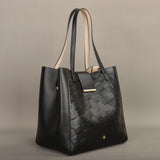 Elegant Leather Bucket Bag