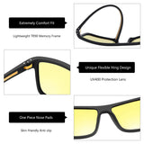 Zenottic Men's Polarized Sunglasses – UV400 TR90 Frame
