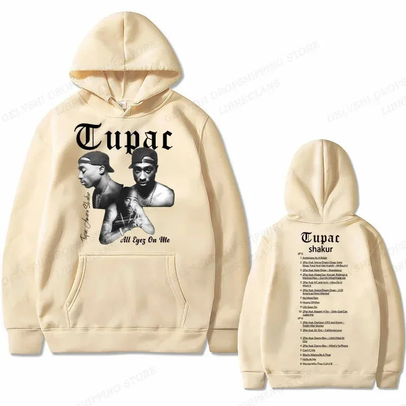 Tupac 2Pac Graphic Fleece Hoodie for Men