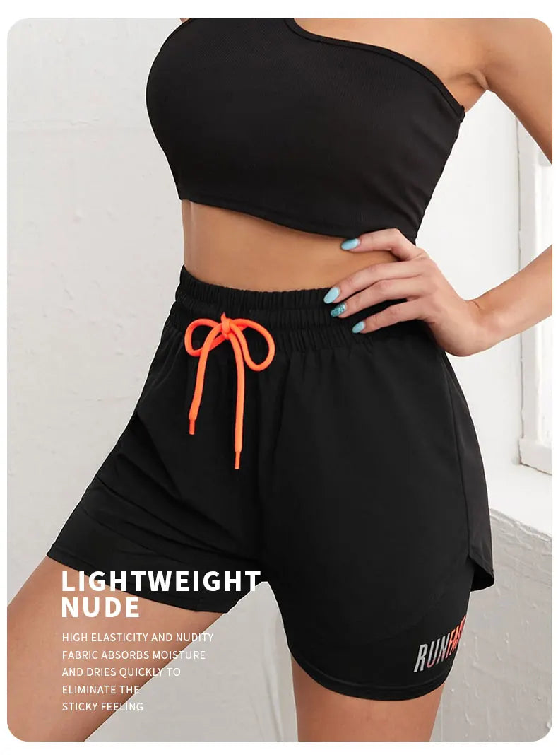 Women's High Rise 2-in-1 Running & Yoga Shorts