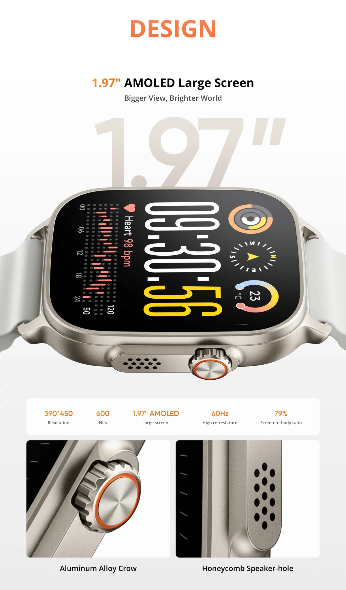realme Watch 5 – 1.97" AMOLED GPS Smart Watch, 14-Day Battery