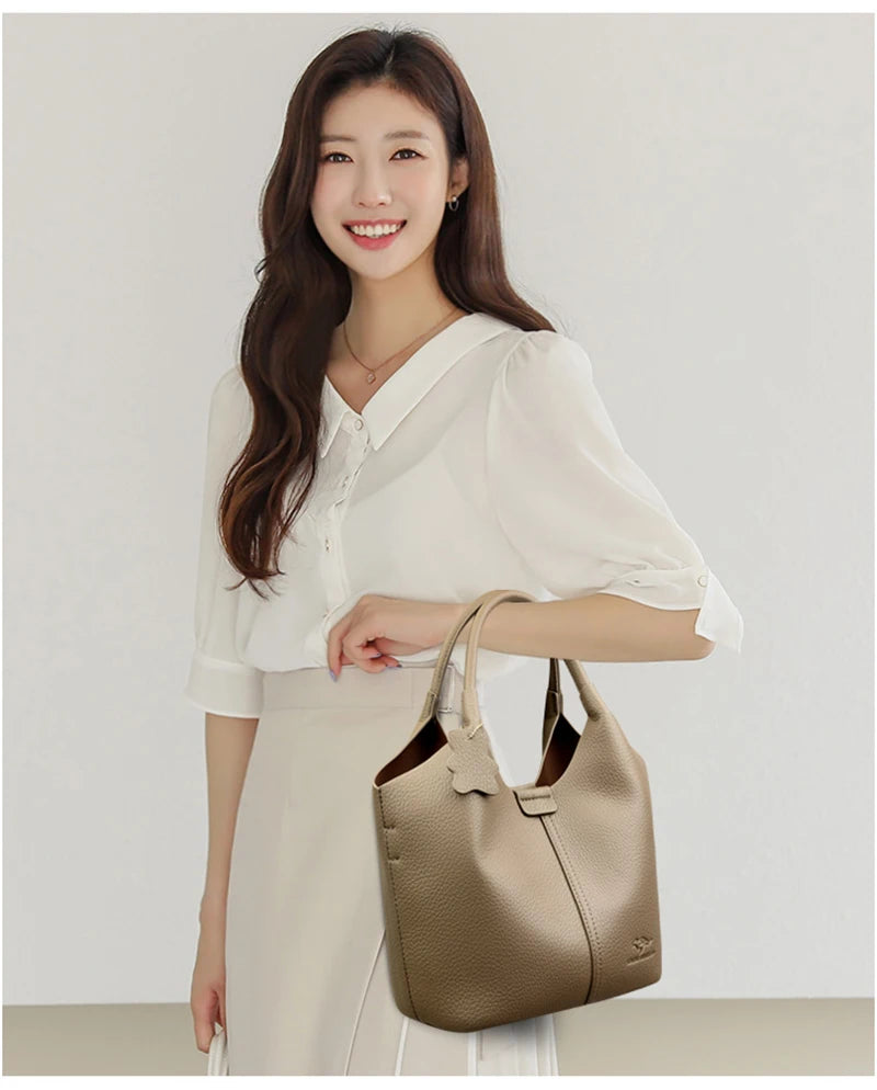 Brand High Quality Soft Leather Large Capacity Top-handle Bags Female Handbags Women Shoulder Crossbody Totes Messanger Bag Sac
