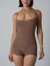 Lace Patchwork Fitness Bodysuit
