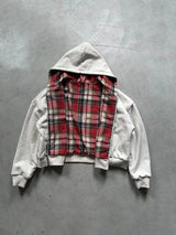 Reversible Plaid Zip-Up Hoodie