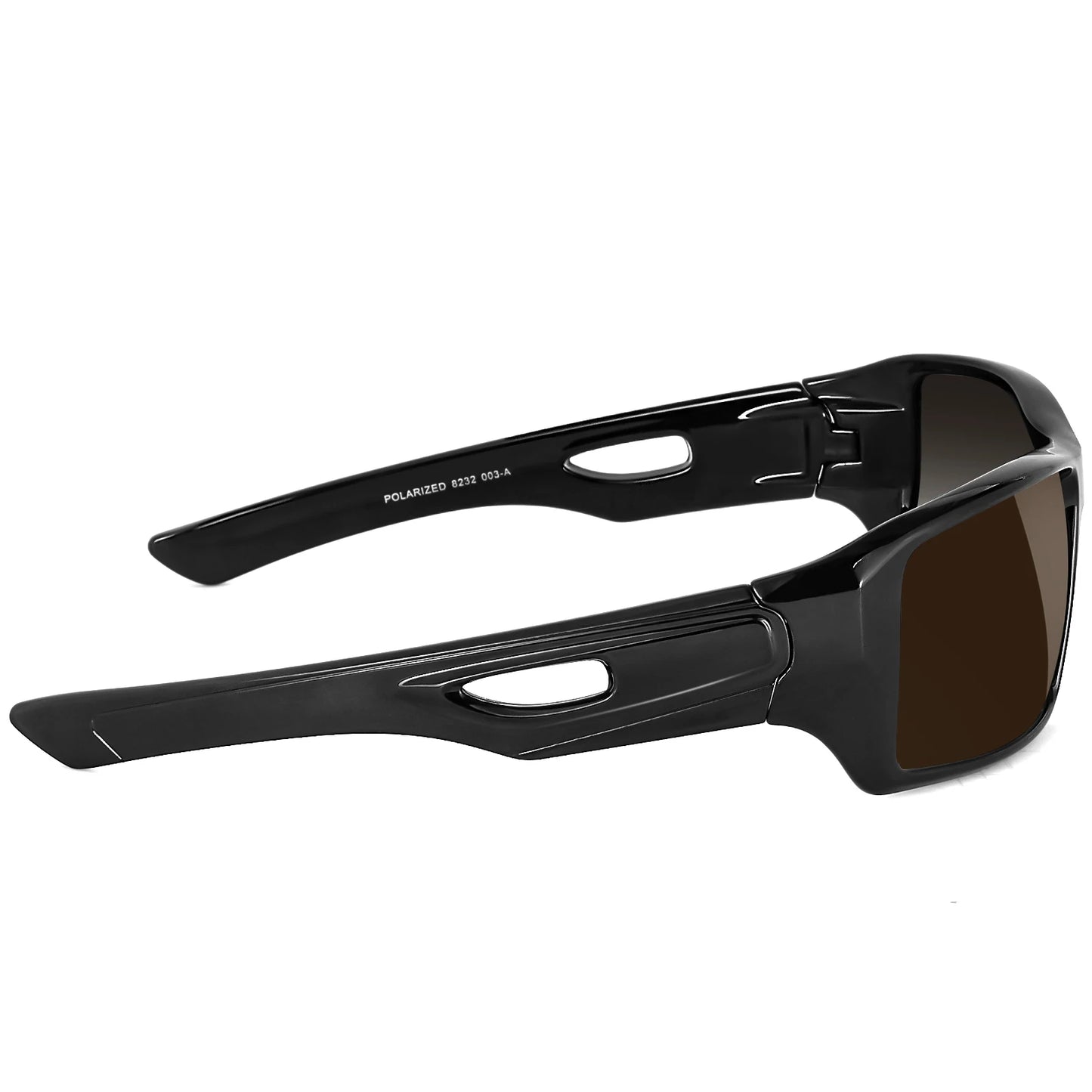 MAXJULI Polarized Sunglasses Wrap Around Sports Sunglasses for Big Wide Heads Men Women UV400 Sun Glasses 8232