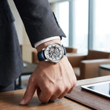 PAGANI DESIGN Brand Fashion Sports Leather Watches Men Luxury Automatic Mechanical Skeleton Waterproof Watches Relogio Masculino