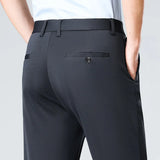 Men's Stretch Suit Pants — Slim Straight Business Formal Trousers