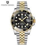 New PAGANI DESIGN 40MM GMT Mechanical Wristwatch Sapphire Ceramic Bezel Automatic Watch Stainless Steel 100M Waterproof Watches