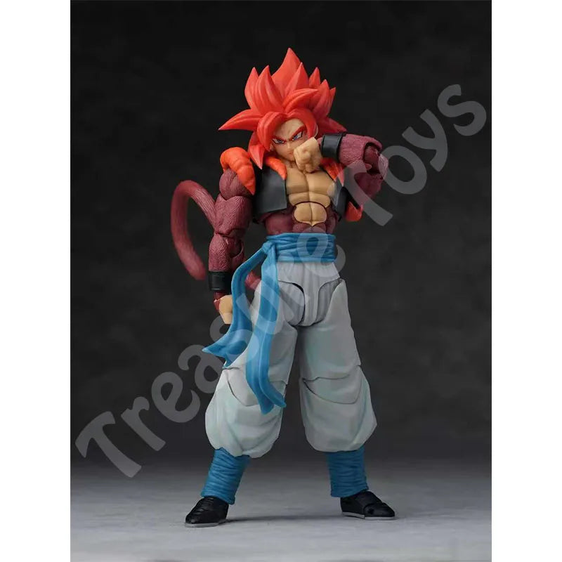 TonsenArttoys Kamione Studio SHF Gogeta SSJ4 Figure Dragon Ball GT Super Saiyan 4 Gogeta Anime Action Figures Kids Toys Gifts