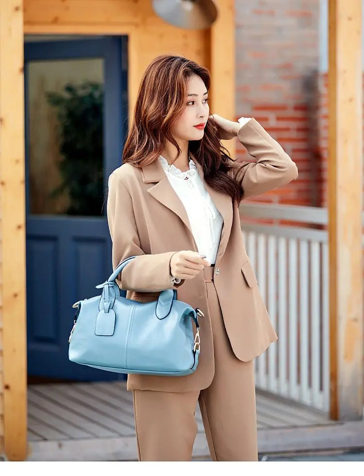 Women Handbags 2024 New Lychee Pattern Women's Korean Version Sweet And Fashionable Soft Women's Bag
