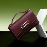 Letter Print Crossbody Satchel
