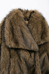 Elegant Faux Fur Oversized Coat