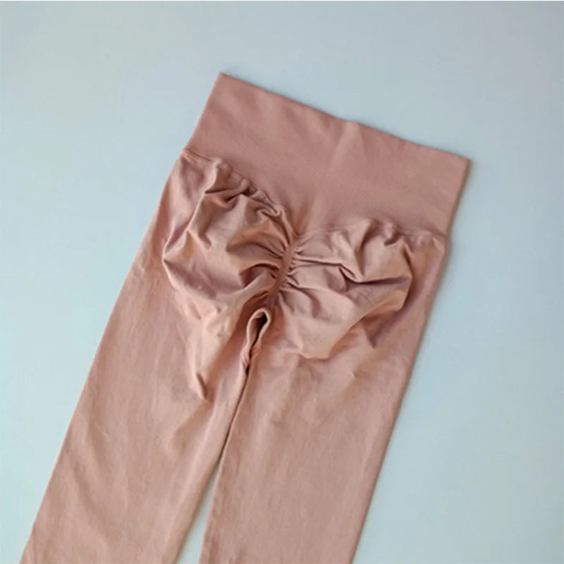 High-Waist Seamless Yoga Leggings – USA-Made Push-Up Fitness & Gym Tights