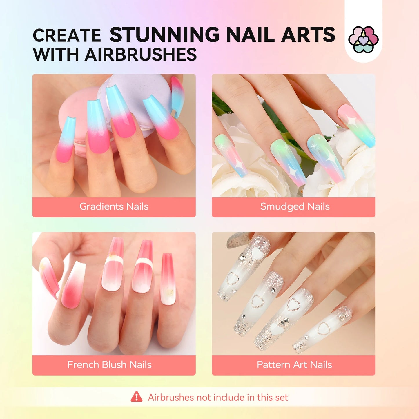 SAVILAND 36-Color Airbrush Gel Nail Polish Set – No Dilution