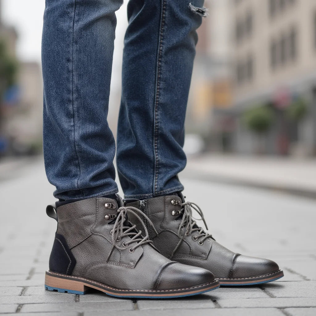 Men’s Classic Leather Ankle Boots