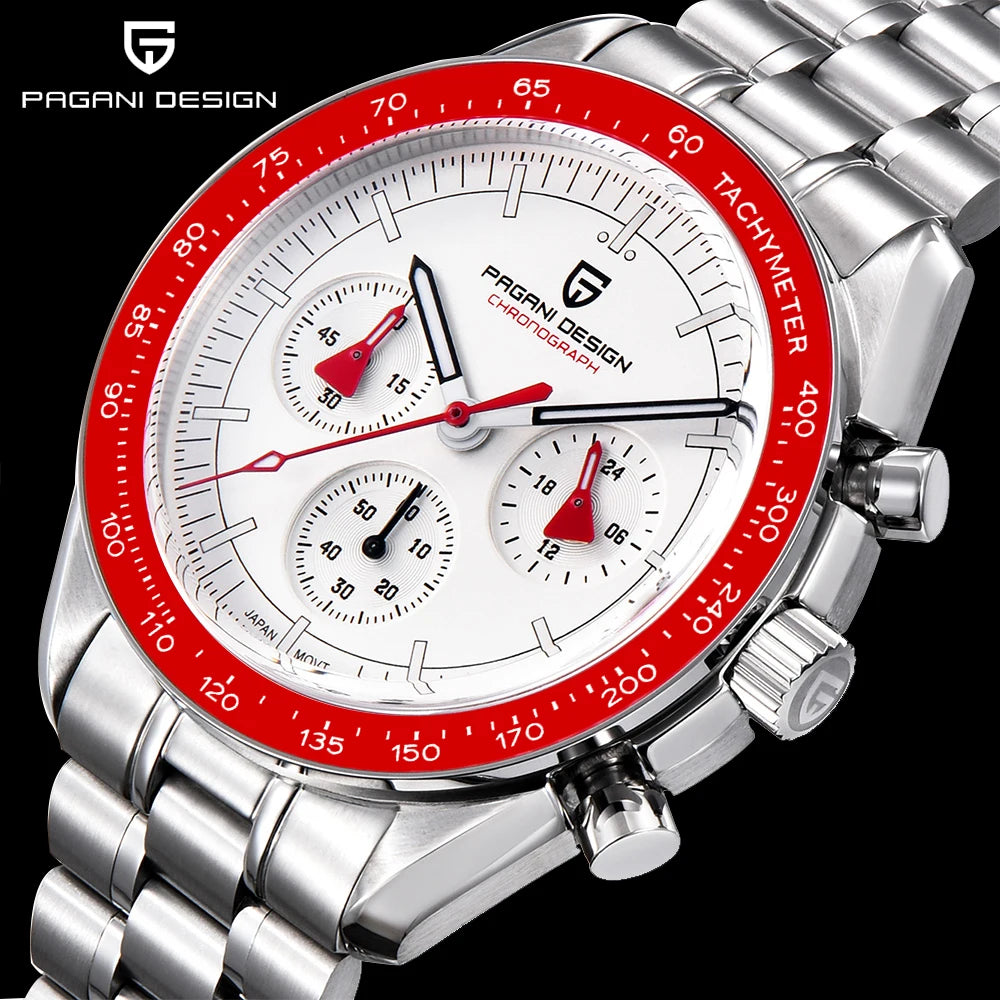 2026 New PAGANI DESIGN 1701 V5 Men's Watches Luxury Quartz Watch Men Sports Speed Chronograph AR Sapphire glass 100M Waterproof