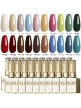 20-Piece Gel Nail Polish Set – Multi-Color Elegance
