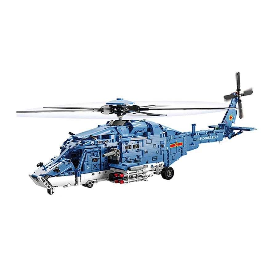 Technology Armed Helicopter Building Blocks Toys Air Forces Model Airplane Blocks Set Educational Toys For Boys Gifts