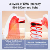 Electric Eye Massager Under-Eye Glasses Massager Eye Fatigue Relief Massager Red Light Relieves Eye Fatigue Eyes Massage Glasses