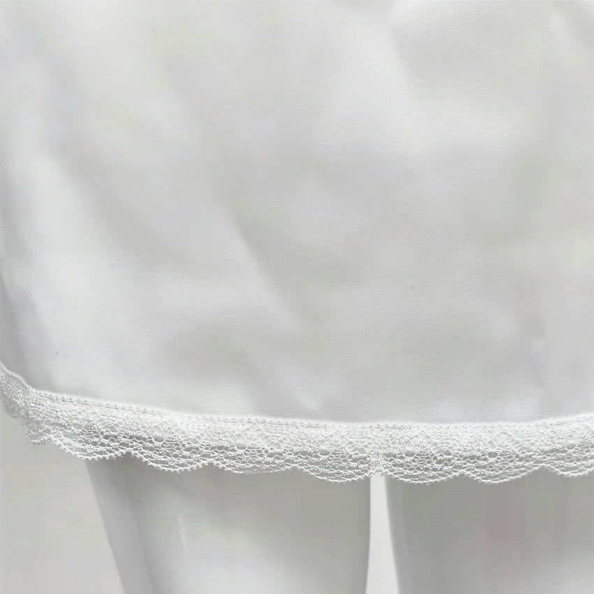 Elegant High-Waist Satin Mini Skirt
