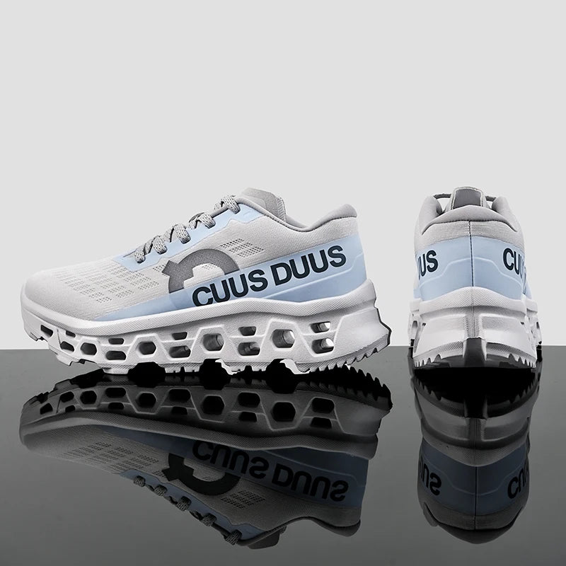 Casual Sneakers Men's Cushion Running Trainers Shock Absorbing Supercritical EVA Sneakers Breathable Fitness Athletic Shoes