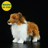 Border Collie High Fidelity Anime Cute Plushie Sheep Dog Plush Toys Lifelike Animals Simulation Stuffed Doll Kawai Toy Gifts