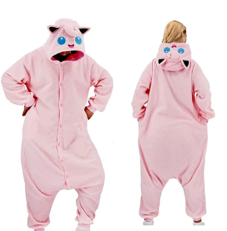 Pokemon Cosplay Costume Men Women Kigurumis Anime Onesie Hallween Carnival Party Outfit Gengar Pikachu Funny Jumpsuit