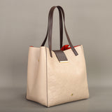 Elegant Leather Bucket Bag