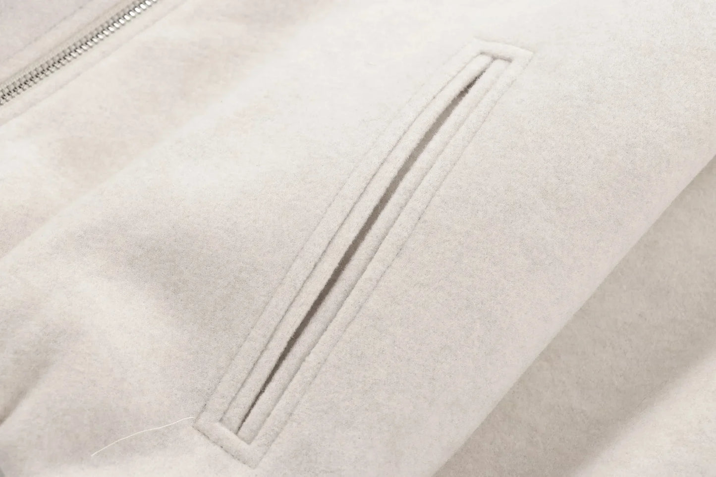 HXAO Cropped Bomber Jacket – Women's Soft Zip-Up Coat