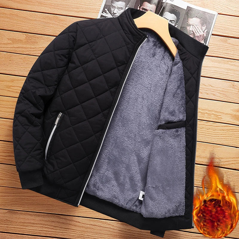 DIMUSI Men's Thermal Fleece Windbreaker Jacket