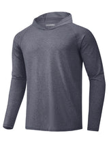 Men's UPF 50+ Sun Hoodie — Long Sleeve Quick-Dry Rash Guard